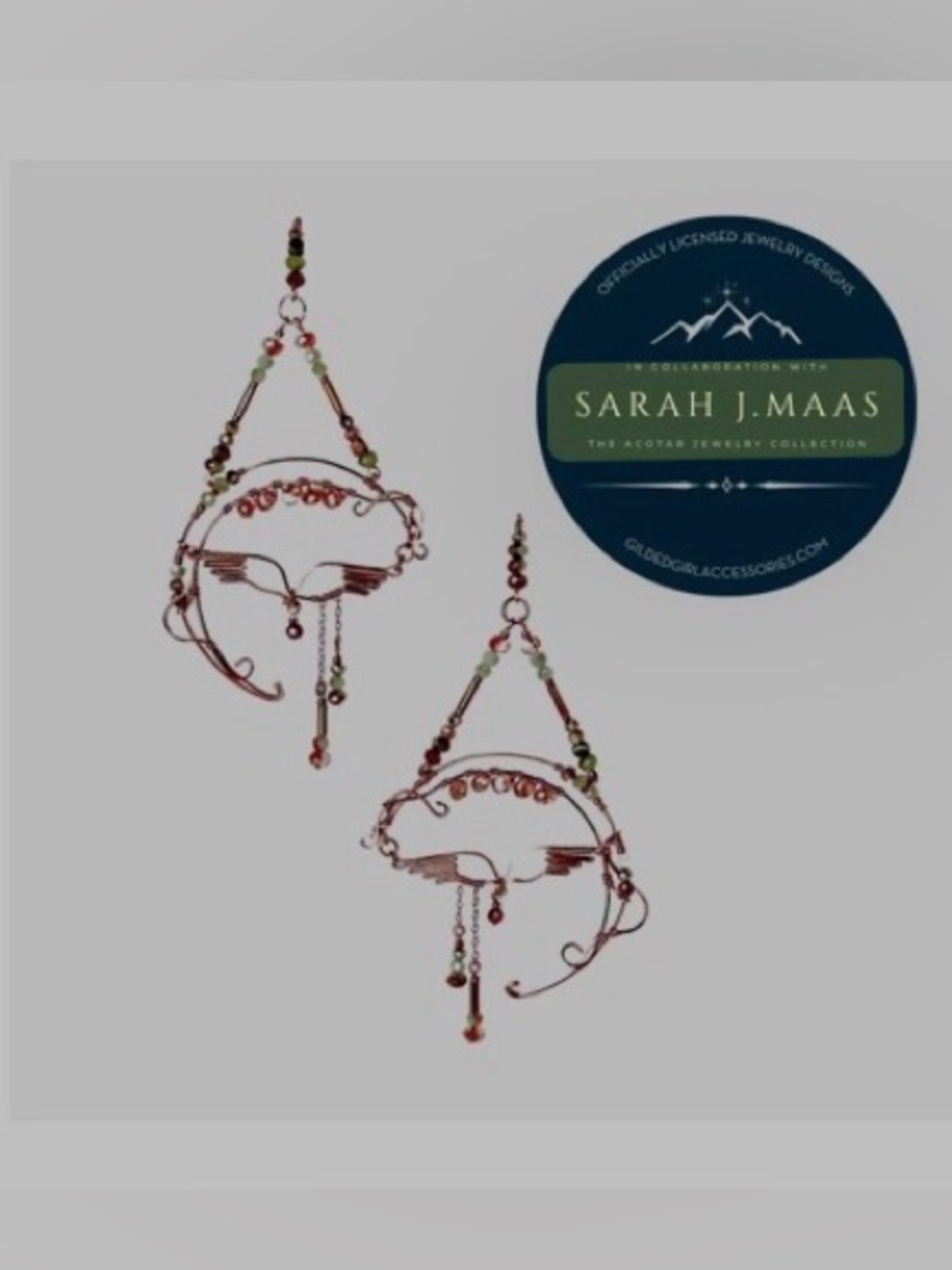 Enchanted Masquerade Earrings - Officially licensed Sarah J. Mass Design